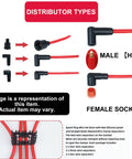 Pro Spark Plug Wire Crimping Tool Kit With Ratchet Crimper For Crimping Stripping And Cutting 7 To 8.5mm Spark Plug Wires diagram
