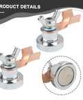 Heavy Duty Magnetic Welding Ground Clamp Set for Fast Setup on Flat or Curved Metal Surfaces, compact design, iron material.