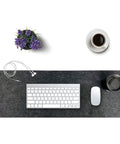 Durable Felt Desk Pad For An Ultra Smooth Workstation Mouse Pad And Keyboard Mat Large 36 By 12 Inches Desk Protector In Dark Gray