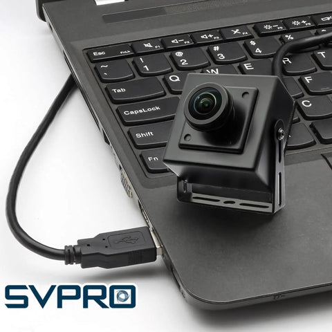 5MP Fisheye USB Camera With 200 Degree Ultra Wide Angle And Low Light Performance, IMX335 Sensor on laptop keyboard