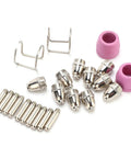 Top Shred Plasma Cutting Torch Consumables 24 Pack Copper Electrodes Contact Tips And Ceramics for pro grade cutting nozzles and tips.