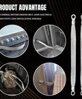 Badass Flexible Tin Plated Copper Ground Straps For Cars Trucks And Hot Rods Includes Five Heavy Duty Cables With Solid Terminal Plugs, showing installation examples.