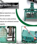 Lgxenzhuo 2.2Kw Electric Pipe Bender With 24 Dies For Smooth Bending Tasks showing manual adjustment and thick chain details.