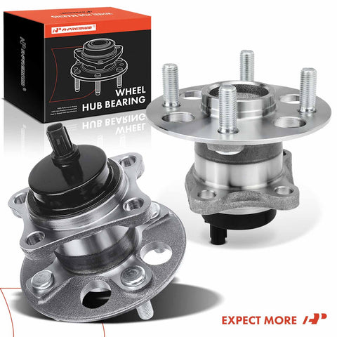 Rear Wheel Bearing And Hub Assembly Kit With ABS For Toyota Yaris 2006 2014 Prius C 2012 2019 Scion IQ 4 Lug 2 Pack