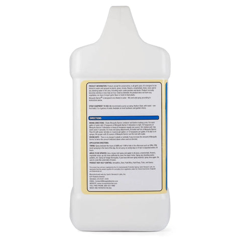 Label details of Garlic Mosquito Repellent Concentrate For Lawns And Yards Easy Water Mix Outdoor Treatment bottle.