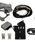 Smooth as Silk EZ Steer Power Steering Kit includes motor, wiring harness, connectors, and mounting brackets for Yamaha Rhino 450 660 700