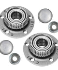 Rear Wheel Bearing Hub Assembly Set Of 2 With ABS For 5-Lug, FWD, Compatible With Audi TT 2000-2006, VW Beetle 1998-2010