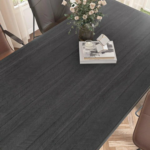 Peel And Stick Wood Grain Wallpaper For Countertops And Cabinets Waterproof Self Adhesive Contact Paper Black Modern Kitchen Backdrop Durable