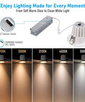 CCT selector switch for TORCHSTAR 6-Pack 5CCT 4 Inch LED Recessed Lighting, showing different color temperatures.