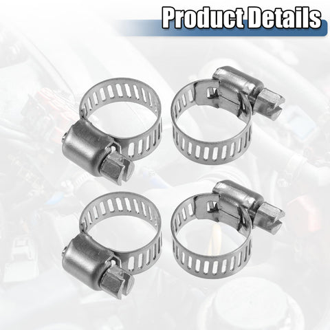 Metal hose clamps for Silicone Vacuum Hose 1m 9mm ID For Turbo Boost, Air Intake, And Auto Vacuum Lines, engine use