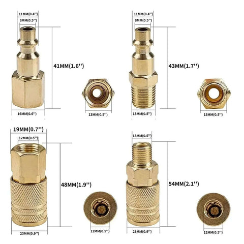 Real Deal One Quarter Inch NPT Quick Coupler Tool Connector Socket for Air Line Hose with Rust Proof Coat and Tight Seal Just for Serious Garage Crew and Pros Who Want Top Tier Quality Every Time brass quick coupler with dimensions