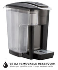 Office Ready Single Serve Coffee Maker For Small Teams With 96 Oz Water Reservoir Brews Hot Or Over Ice In Under A Minute 225 Plus K Cup Varieties From 35 Brands, close-up of 96 oz reservoir