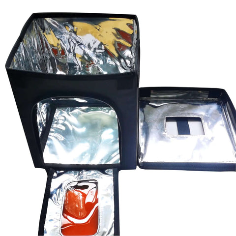 Open view of Large 3D Printer Resin Curing Station With UV Light And Solar Turntable Easy Assembly 8.27 By 8.67 By 10.24 Inch Enclosure