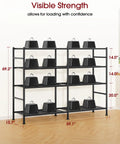 Badass Heavy Duty Four Tier Garage Storage Shelves With Wide Metal Frame For Storing Bulky Tools Workshop Gear And House Items In Classic Black Finish For Any Space, measuring 69.2" by 59.1" with sturdy metal construction.