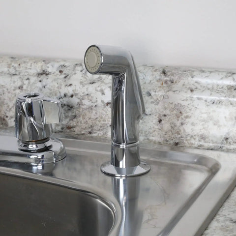 Universal Fit Chrome Sink Side Spray Head For Easy Replacement No Fuss Rust Resistant And Durable Attaches To Most Spray Hoses And Faucets Smooth Water Flow Upgrade For Your Kitchen Sprayers