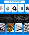 Six Piece 8-32NC Combo Drill Tap Countersink Bit Set SAE High Speed Steel With Anti Rust Blackened Coating illustration