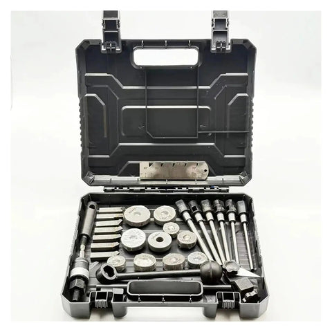 Heavy Duty 24 To 40mm Valve Seat Reamer, Universal Valve Grinding Tool Set For Cars And Trucks, Durable Repair Kit With Manual Electric Handles, Fix Engine Malfunctions Fast With This Solid Workhorse Gear in open case