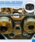 12 mm Bore Shaft Collar, 19 mm OD, 8 mm Thick Carbon Steel Wheel Stopper in machine tools, showing set screw and hex wrenches.