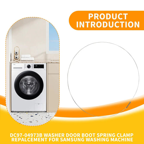 Washer Door Boot Spring Clamp Replacement Kit For Front Panel Seal And Boot Retaining Ring Designed For Samsung Washing Machines Easy Install Durable Fit, DC97-04973B spring clamp on washer
