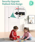 304 Stainless Steel Slide Bolt Gate Latch, 6.3 Inch Sliding Barrel Bolt Door Lock installed on a white indoor door.