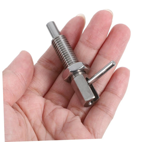 Heavy Duty Stainless Steel L Shaped Lock Pin With Secure Indexing Plunger For Cabinets Appliances And Automotive Hardware in hand