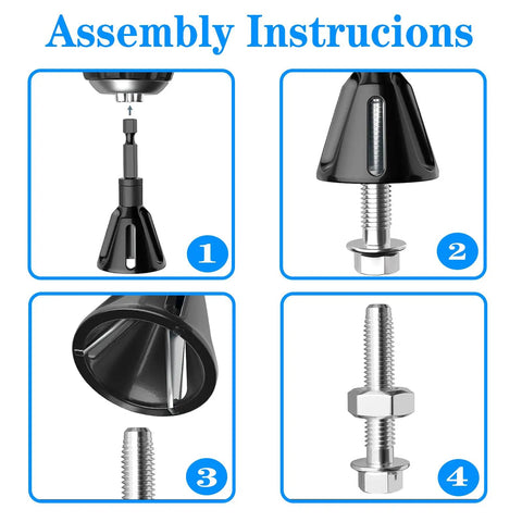 Assembly instructions for Carbide Deburring Tool For Chamfering External Edges On Threaded Rods Bolts And Pipes