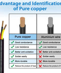 Comparison of Pure Copper vs Aluminium Wire for Heavy Duty 30 Ft EV Charging Wire Silicone Multi Core Cable.
