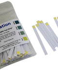 Bag and scattered QAC Sanitizer Test Strips 0 To 400 PPM, Quick 1 Second Read, Litmus Paper Based Calibration, Bag Of 100 Plastic Strips