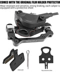 Hydraulic Disc Brake Kit For Mountain Bikes With 160mm Rotors, Aluminum Dual Piston System, caliper and brake pads