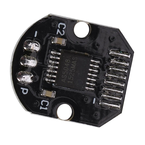Close-up view of Two Pack 14 Bit Magnetic Encoder Module With 360 Degree Absolute Angle Measurement And PWM Output For Precise Rotational Sensing