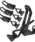 Set Of 4 Beefy Heavy Duty Toggle Latch Clamps With 660 Lb Capacity, Adjustable Black Metal Pull Latches For Smoker Doors