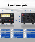 Beefy 30 Amp Benchtop Power Supply Pro Grade Regulated AC To DC Converter with labeled panel analysis