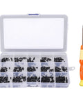 450 Piece Laptop Screws Kit With 15 Sizes M2 M2.5 M3 Replacement Screws For Notebook Computers And Electronics Repair Durable Carbon Steel Assortment With Storage Box