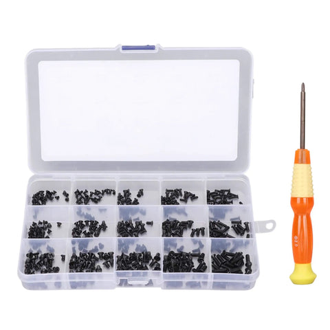 450 Piece Laptop Screws Kit With 15 Sizes M2 M2.5 M3 Replacement Screws For Notebook Computers And Electronics Repair Durable Carbon Steel Assortment With Storage Box