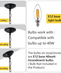 Ceiling mounting options and E12 bulb for Six Light Farmhouse Chandelier With Rustic Industrial Wagon Wheel Design In Black