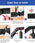 180 Degree Adjustable Vertical Pivot Connector for 2x1 Handrails installed on black stainless steel rail, hidden mount