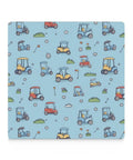 Solid Grip Square Ceramic Drink Coasters With Non Slip Cork Base Waterproof Design To Keep Surfaces Fresh And Dry Real Deal Quality For Home Bars And Coffee Tables - Playful golf cart design.