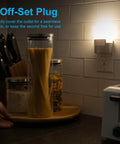 Motion Sensor Night Light Plug In 40 Lumens Soft White LED Nightlight UL Certified Energy Efficient above kitchen countertop