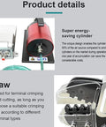 Detailed view of Top Tier Semi Automatic Pneumatic Terminal Crimper with energy-saving cylinder for efficient wire crimping.