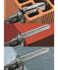 Hilti HAS-E 5/8-Inch X 17-Inch Anchor Rod, 10-Pack for HIT adhesive anchoring systems shown installed in various materials