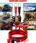 Rugged Jump Post Kit With Cable And Mounting Bracket for UTVs and ATVs shown with vehicles, cables, and hardware components.