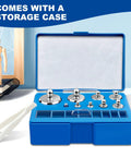 Calibration Weights For Digital Scale Pro Grade Scale Weights Set For Laboratory Home Kitchen And Industrial Use Precise Mass Standards For Accurate Readings in blue storage case