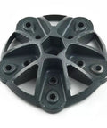 Top Shelf Wind Turbine Hub And Secure Cover Kit With Quality Hardware 135Mm Diameter sturdy steel hub, detailed view from the top.