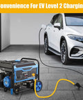 Plug And Play Nema L14 30P To 14 50R Generator Adapter Plug handling 30 Amp to 50 Amp conversion, generator charging EV.