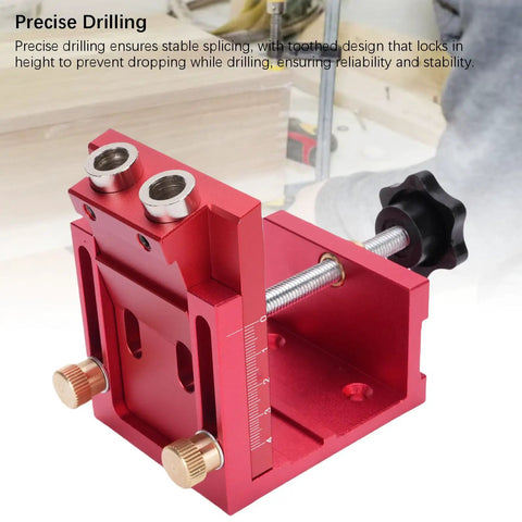 Pocket Hole Jig Kit Pro Grade With 3 In 1 Adjustable Drill Guides Portable Aluminum Alloy Woodworking Joint Angle Tool