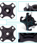 EZGO RXV Rear Wheel Hub Flange Plate Pair for 2008 Up Golf Carts, showing detailed hub design and multiple angles