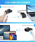 Wireless Hybrid RFID And 2D Barcode Scanner With UHF RFID Reader Bluetooth Scan for Retail and Hospitality laptop connection