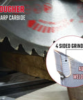 5-1/2-inch carbide-tipped circular saw blade; auto-welded, 4-sided grind for wood and plastics