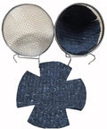 Hella Tough Galvanized Bird Nest Set Rock Solid Zinc Coated Aviary Homes For Canaries And Finches With Secure Hooks and Plush Felt Liners, showing nesting cups and liners.