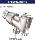 Solid Metal Handheld Shower Head Holder In Brushed Nickel Adjustable Wand Mount With Universal Wall Hook Bracket And Brass Pivot Ball Durable Shower Accessory Replacing Cheap Plastic Fits Most Half Inch Connections